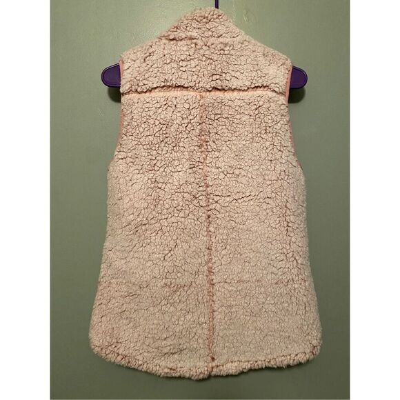 Love Tree White And Pink Fuzzy Teddy Sherpa Faux Fur Size Small - Picture 4 of 5